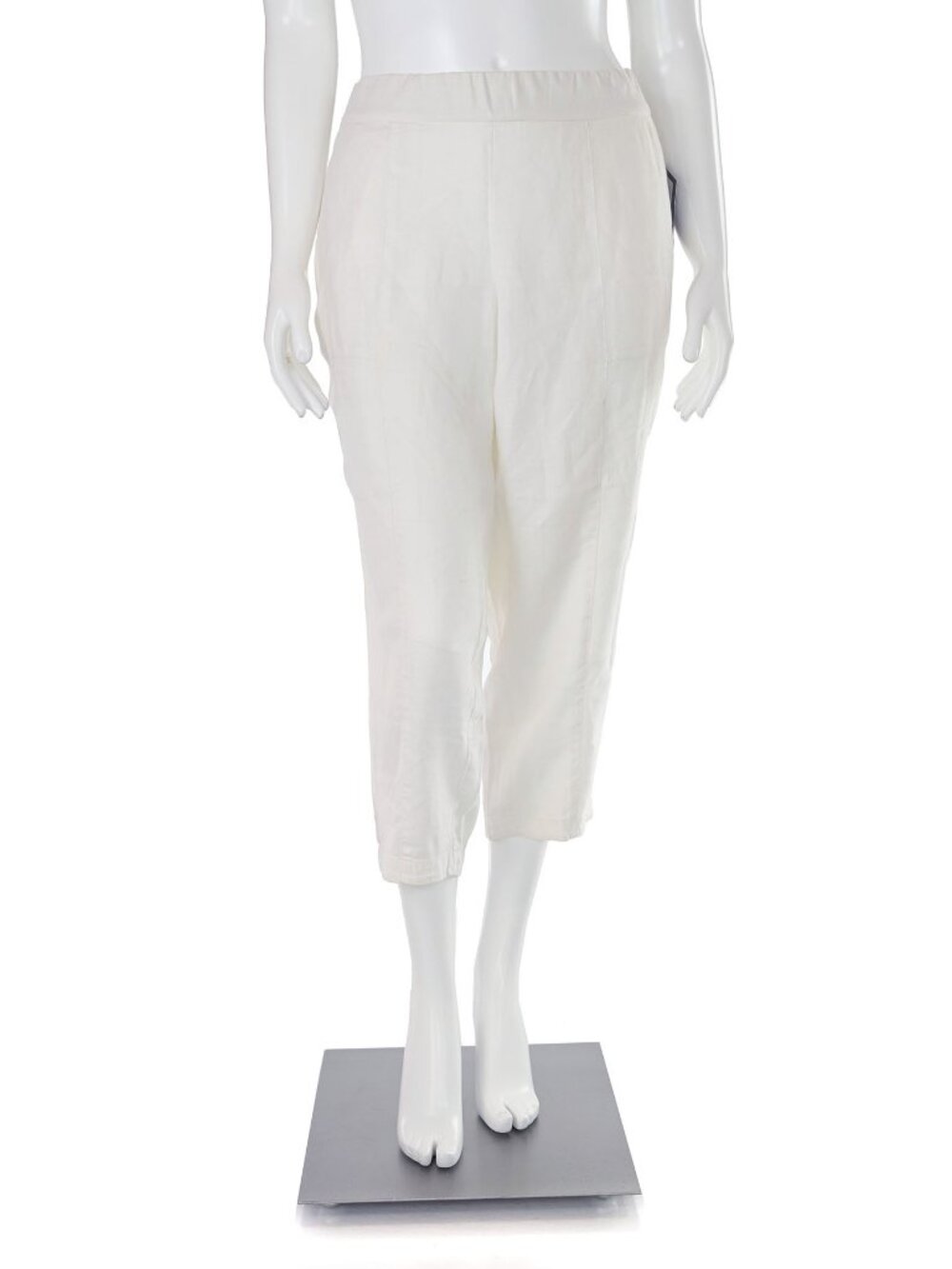 Eileen Fisher White Linen Capris Women's sz L